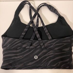 lululemon athletica Black and Gray Sports Bra